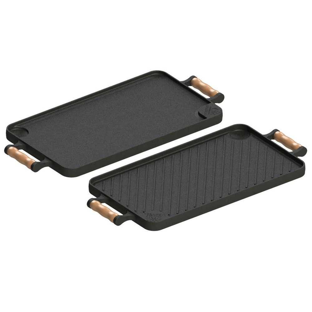 Bifeteira De Ferro Retangular Dupla Face 26X48cm - Libaneza