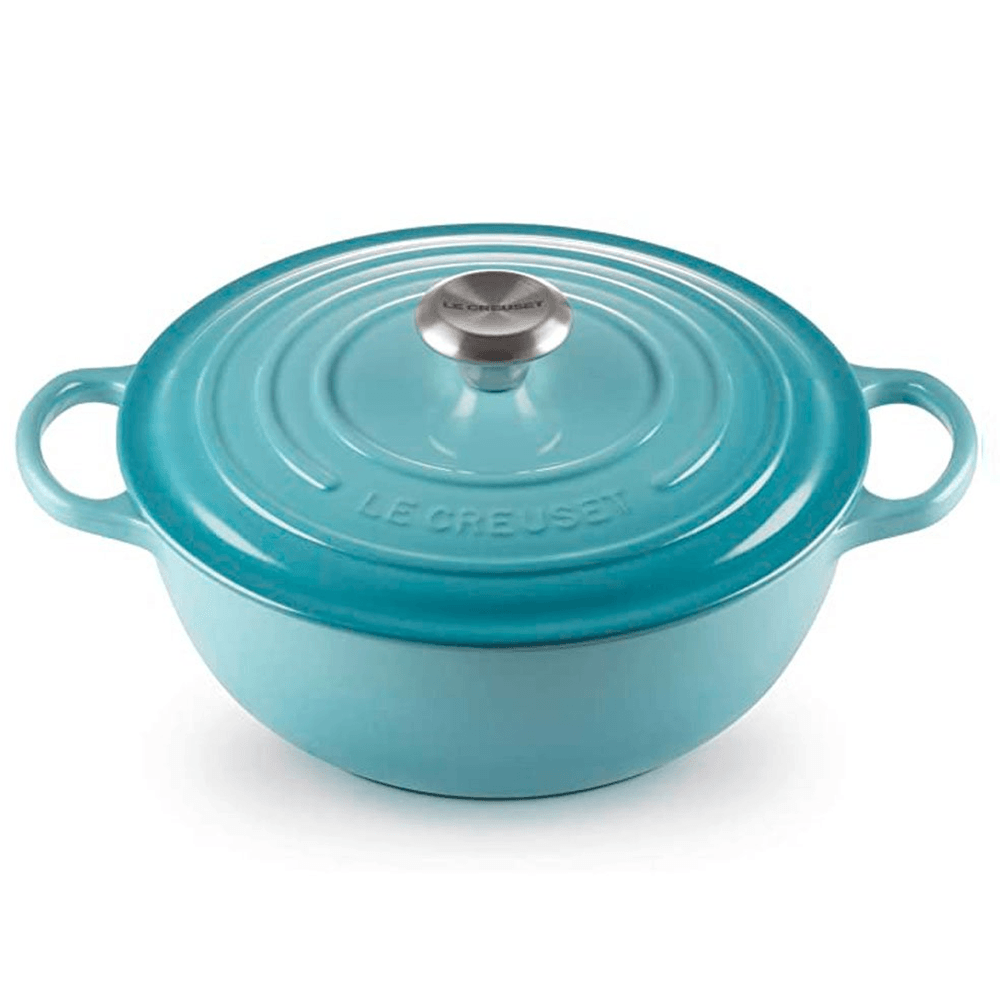 Marmita Redonda 26Cm Azul Caribe Signature - Le Creuset