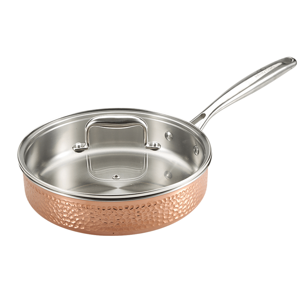 Frigideira Funda De Lux Cobre Cabo Inox 24Cm Infinity Chefs - Bergner