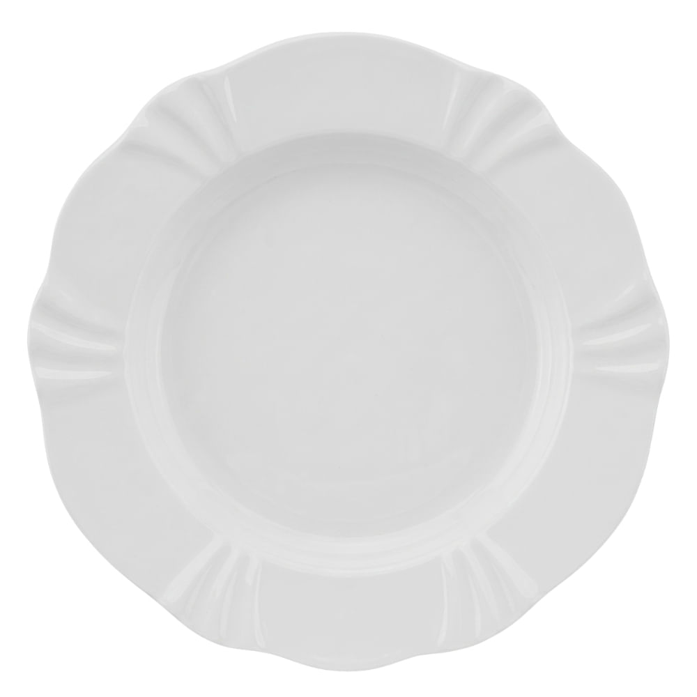 Prato Fundo em Porcelana Soleil White (24cm) – Oxford